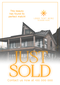 Classy Just Sold Real Estate Poster