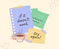 Post it Motivational Notes Facebook Post