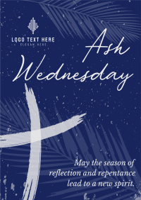 Greetings Ash Wednesday Poster