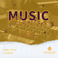 Live Music Party Instagram Post Design