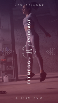 Minimalist Fitness Talk Instagram Reel Design