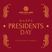 Happy Presidents Day Instagram Post Design