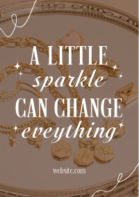 Sparkling Jewelry Quote Flyer