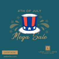 Festive Sale for 4th of July Linkedin Post