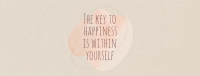 Key to Happiness Facebook Cover Image Preview