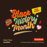 Multicolor Black History Month Instagram Post