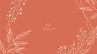 Leaves Ornamental Frame YouTube Banner