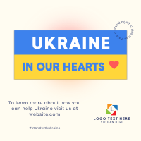 Ukraine In Our Hearts Instagram Post