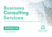 Generic Business Consultation Postcard Image Preview