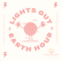 Earth Hour Lights Out Instagram Post