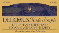 Elegant Food Catering Services Facebook Event Cover Design