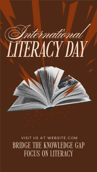 International Literacy Day Greeting Facebook Story