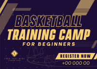 Basketball Training Camp Postcard