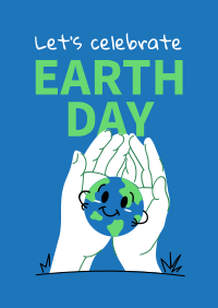 Holding Earth Poster