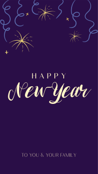 New Year Wishes Instagram Story Design