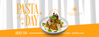 Elegant Pasta Day Facebook Cover Image Preview