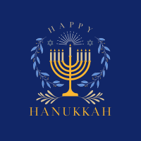 Happy Hanukkah Instagram Post Design