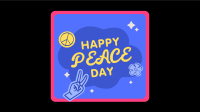 Peace Day Text Badge Facebook Event Cover