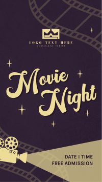 Film Movie Night Instagram Reel Image Preview