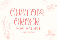 Order Custom Jewelry Postcard