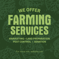 Rustic Farming Services Instagram Post Design