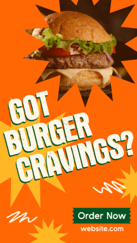 Burger Cravings Instagram Story