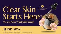 Organic Acne Treatment Animation