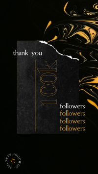 Golden Elegant Followers Facebook Story Design