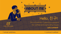 About Me Illustration Facebook Event Cover