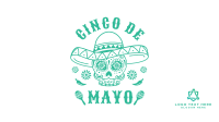 Happy Cinco De Mayo Skull Facebook Event Cover