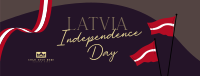 Latvia Independence Flag Facebook Cover