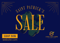 St. Patrick's Sale Clover Postcard