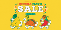 Cinco De Mayo Mascot Sale Twitter Post