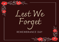 Remembrance Day Postcard Image Preview