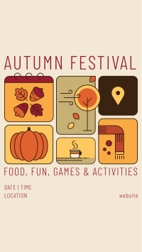 Fall Festival Calendar Instagram Story