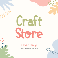 Craft Store Timings Instagram Post