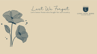 Lest We Forget Zoom Background