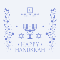 Hanukkah Festival of Lights Instagram Post Design