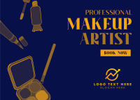 Makeup Artist for Hire Postcard Design