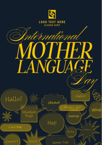 Modern Nostalgia International Mother Language Day Flyer