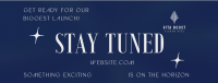 Minimalist Biggest Launch Stay Tuned Facebook Cover Image Preview