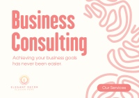 Business Consultant Postcard