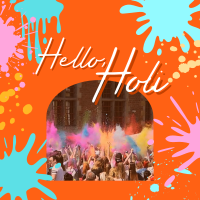 Holi Color Festival Instagram Post Design