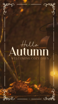 Hello Autumn Greeting Instagram Story