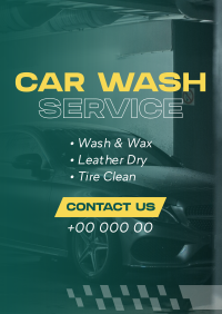 Professional Car Wash Service Poster Design