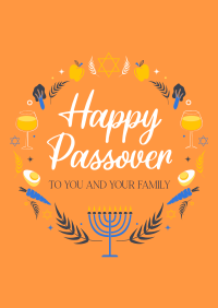 Passover Wreath Poster