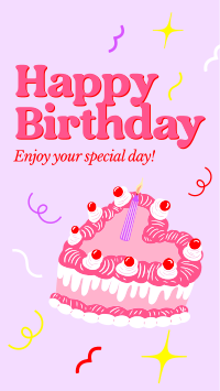 Y2K Birthday Greeting Facebook Story