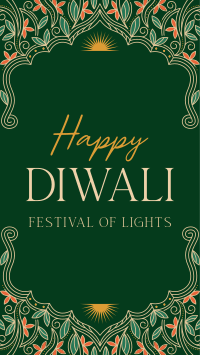 Elegant Diwali Frame Facebook Story