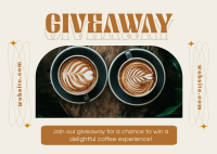 Nice Cafe Giveaway  Postcard Design