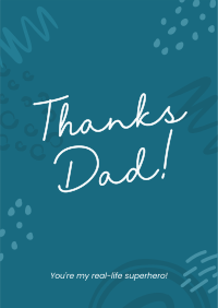 Thanks Dad Script Poster